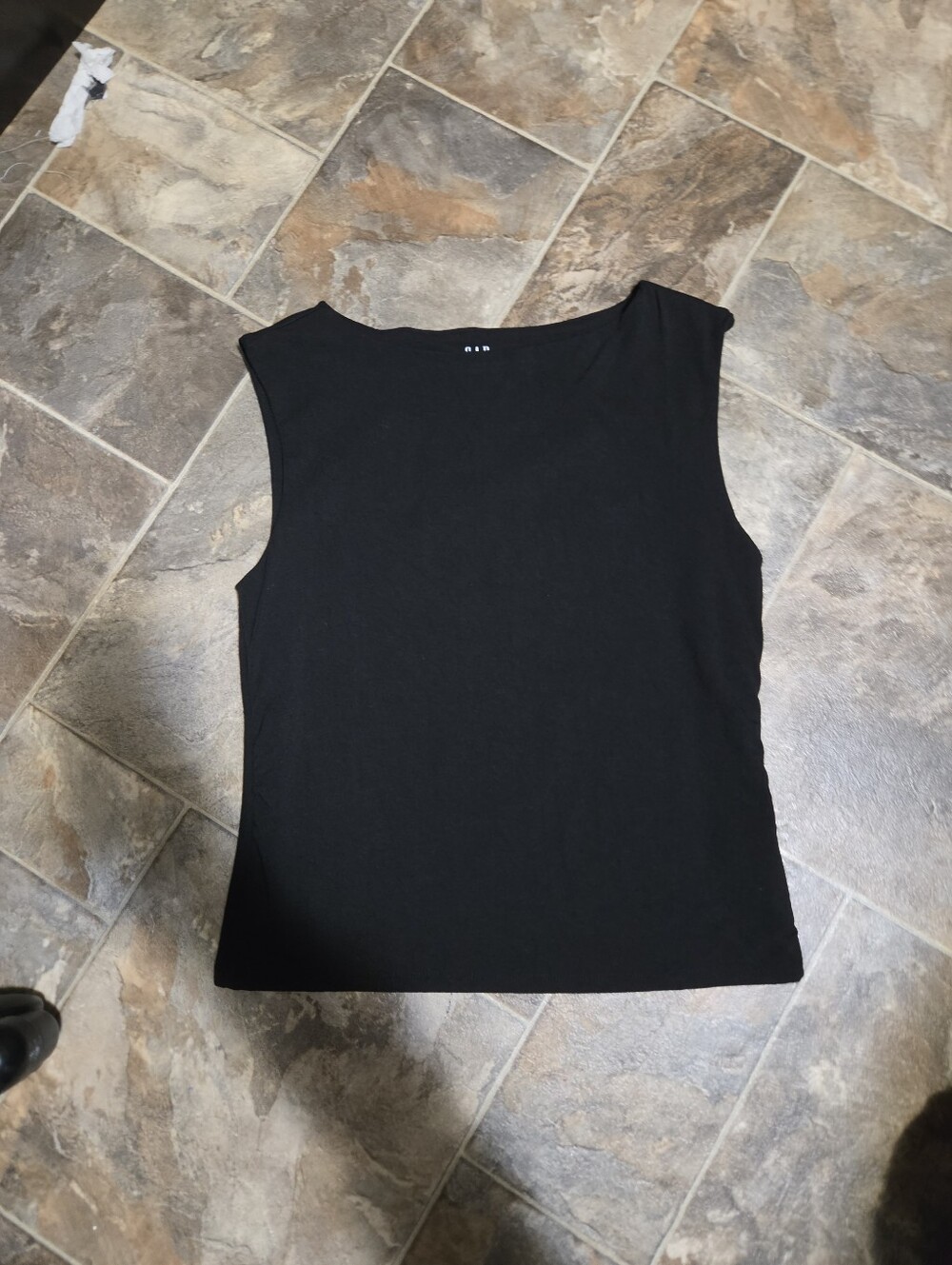 Gap Womens Wide Neck Black Tank Top